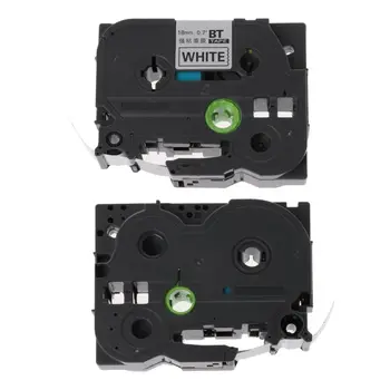 

Black on White Label Tape Compatible for Brother Tape tze-241 tz-241 18mm