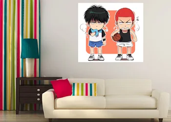

[Self-Adhesive] 3D Slam Dunk 877 Japan Anime Wall Stickers Mural Decal Wall Murals AJ WALLPAPER Belly