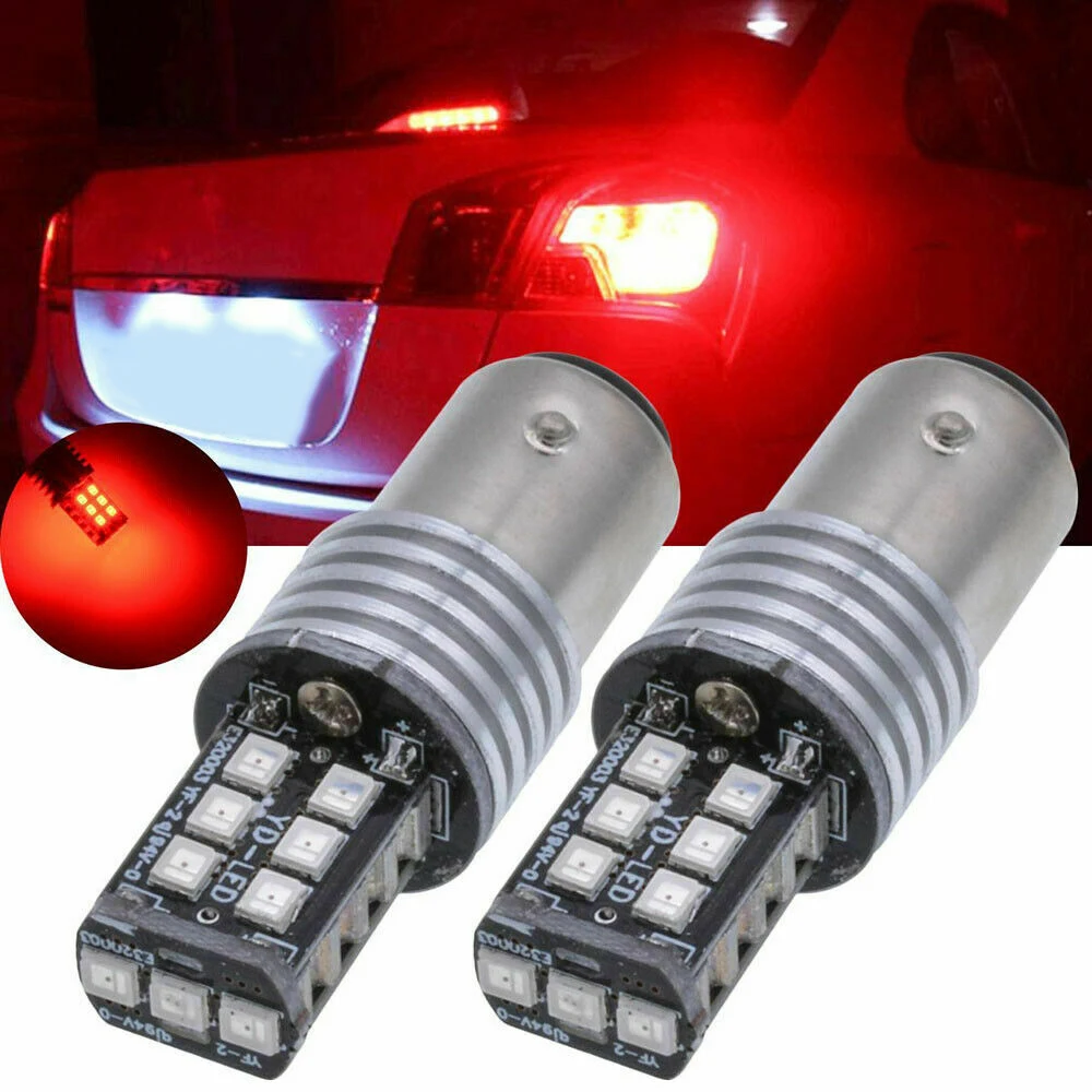 License Plate Light Side light Turn signal red lamp 2 PCS 1157 15 SMD 2835 LED Car | Автомобили и мотоциклы