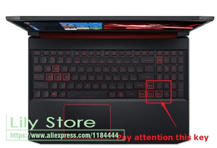 Силиконовый чехол-клавиатура для ноутбука acer Predator Helios 300 /Helios 500 /Helios 700