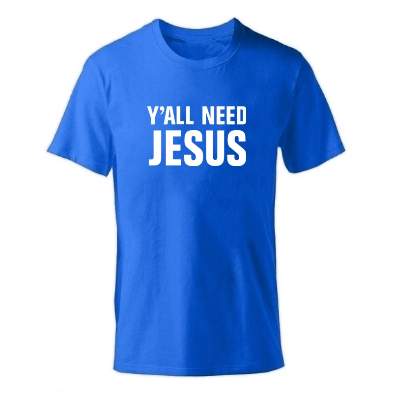 Новая футболка мужские футболки из хлопка с изображением Иисуса летняя футболка для мальчиков, с коротким рукавом, с надписью «Faith», футболка с принтом - Цвет: D-blue-b