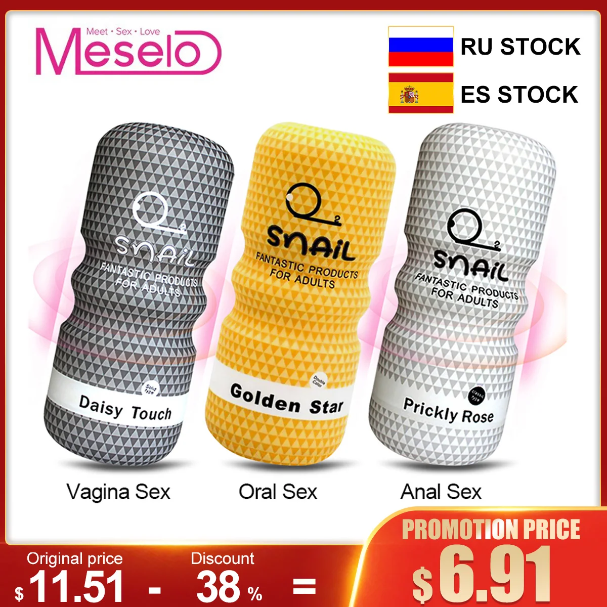 Meselo Male Masturbator Sex Toys For Men Realistic Vagina Anal Cup Silicone Tight Pussy Erotic Adult