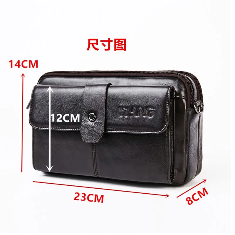 Мужская кожаная винтажная сумка-мессенджер для мобильного телефона, сумка через плечо, поясная сумка, поясная сумка-клатч