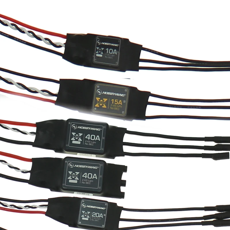 Hobbywing XRotor 2-6S Lipo 40A / 20A 10A бесщеточный ESC без BEC Высокая частота обновления для