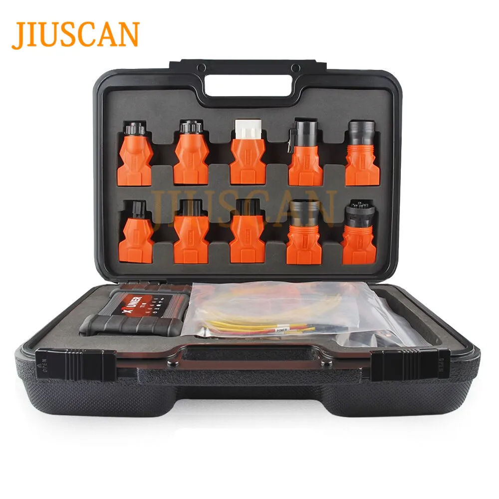 JIUSCAN Xtuner T1 грузовики дизель OBD диагностический инструмент сканирования тяжелых грузовиков диагностический сканер ABS подушка безопасности DPF OBD2 сканер