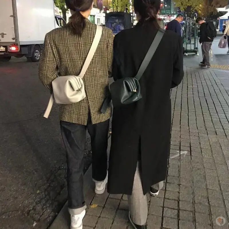 Women Chest Bag Girl PU Leather Waist Pack 2026 Winter High Quality Luxury Trend Handbags and Purses Lady Branded Fanny Pack