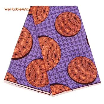 

100% Polyester Wax Prints Fabric ankara african wax print fabric Wax High Quality 6 yards African Fabric for Party Dress FP6132