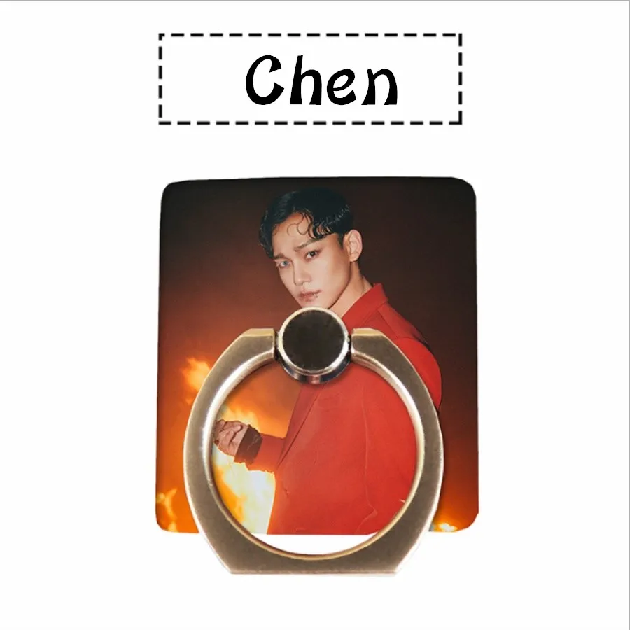 Kpop EXO Obsession Universal Phone Stand Holder Kai Chen 360 Degree Adjustable Finger Ring Grip - Цвет: Chen