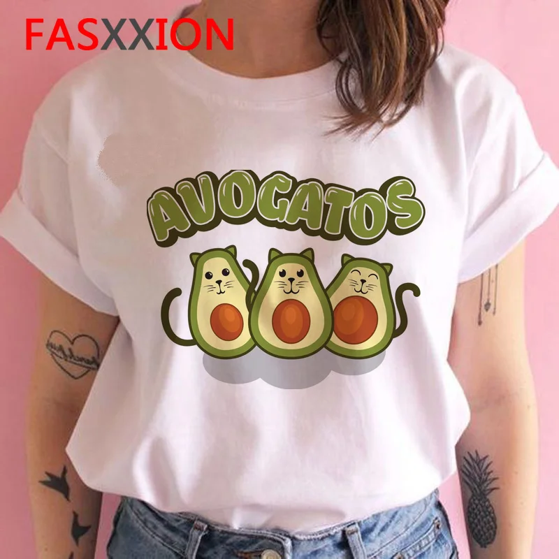 Авокадо футболка Новая Женская Harajuku Kawaii футболка 90s корейский стиль футболка модная короткий рукав Топ Женская футболка ulzzang