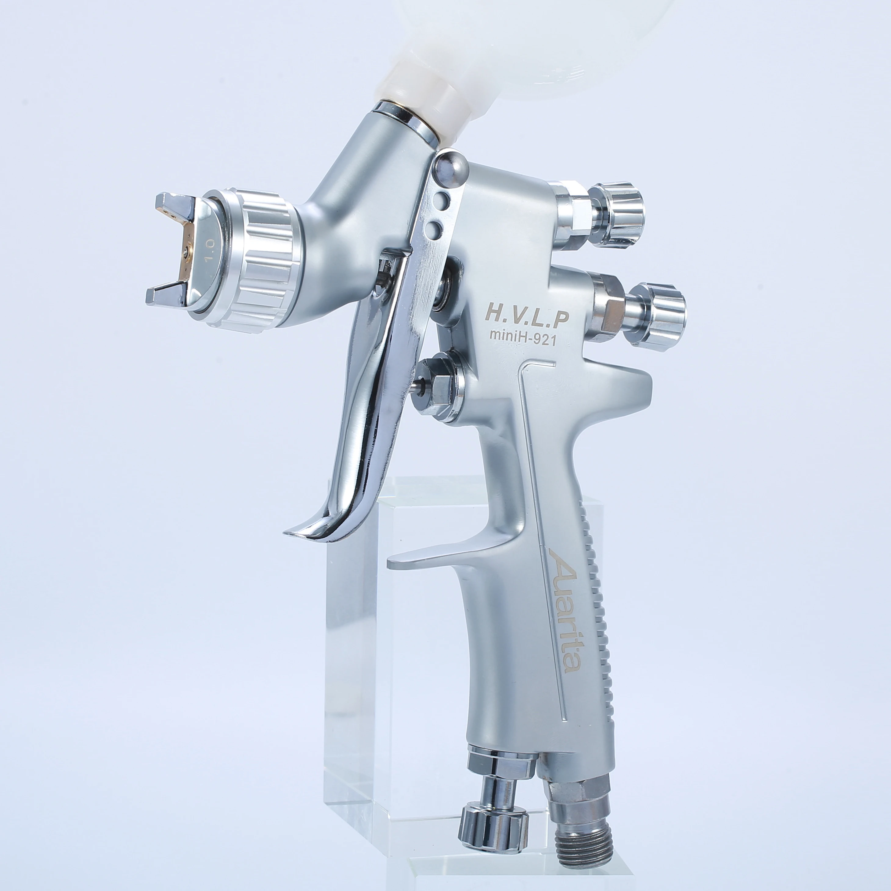 

1.0mm Spray Nozzle Kits Mini HVLP Air Paint Spray Guns Funnel Fittings for Car Painting
