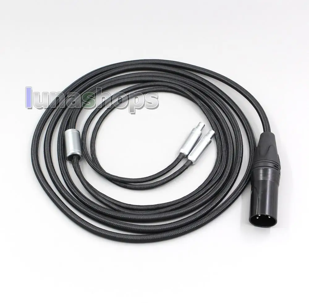 XLR Balanced Weave Cloth OD 5mm OCC Pure Silver