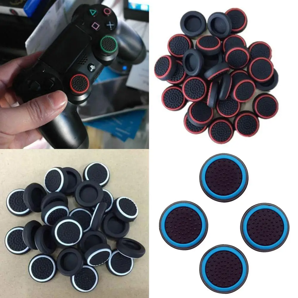 4 pièces contrôleur pouce Silicone bâton poignée capuchon couverture pour PS3 PS4 PS5 XBOX one/360/série x Switch Pro contrôleurs accessoire de jeu