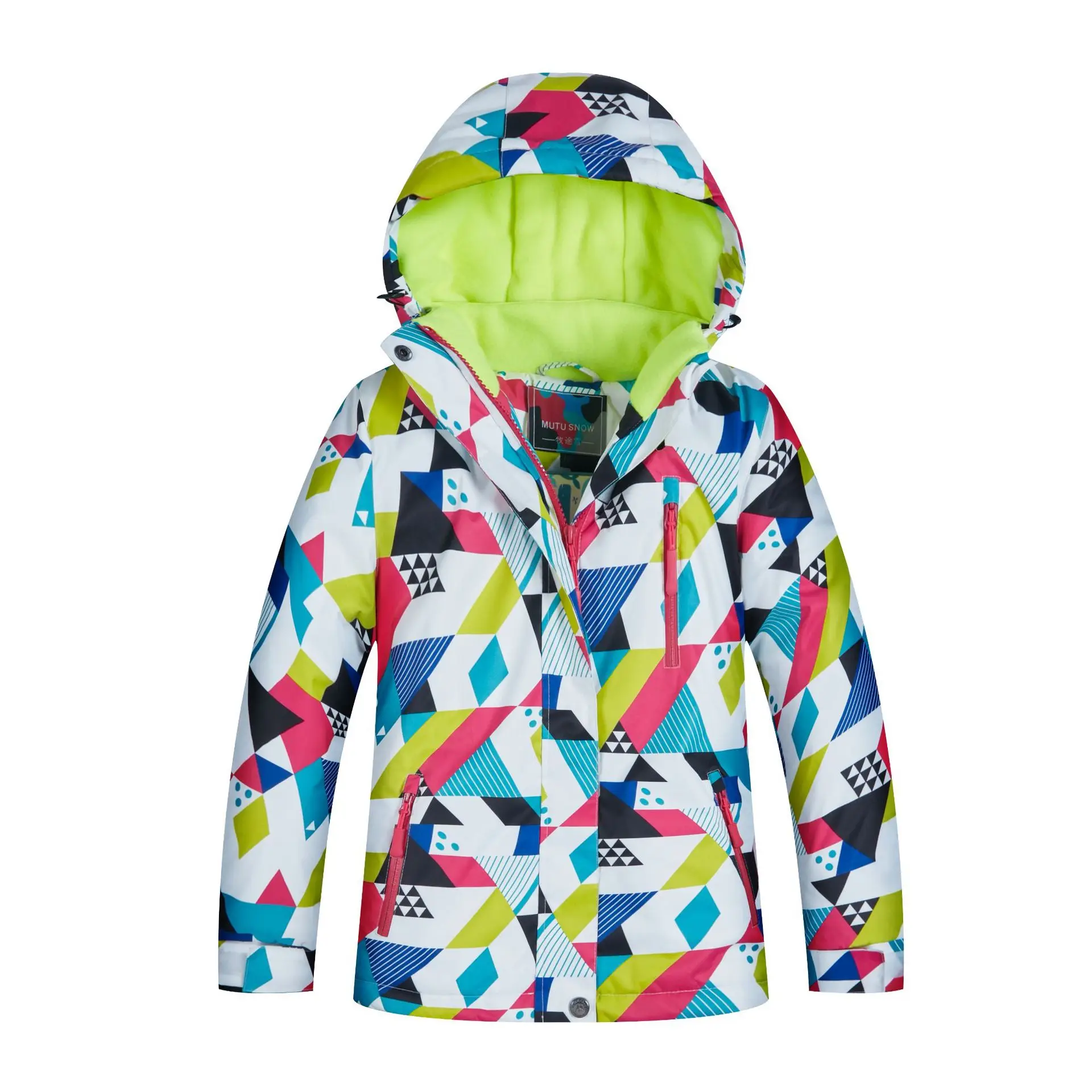 Детская одежда для катания на лыжах; Водонепроницаемая утепленная детская зимняя куртка; уличная зимняя одежда для катания на сноуборде; лыжный инвентарь для мальчиков и девочек - Цвет: 4