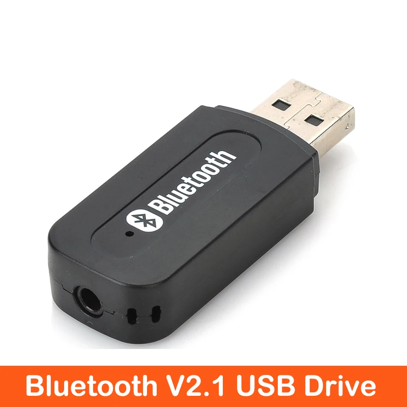 ENKLOV Bluetooth V2.1+ EDR USB накопитель аудио приемник 3,5 мм кабель черный Bluetooth автомобильный комплект для телефона и компьютера Bluetooth адаптер