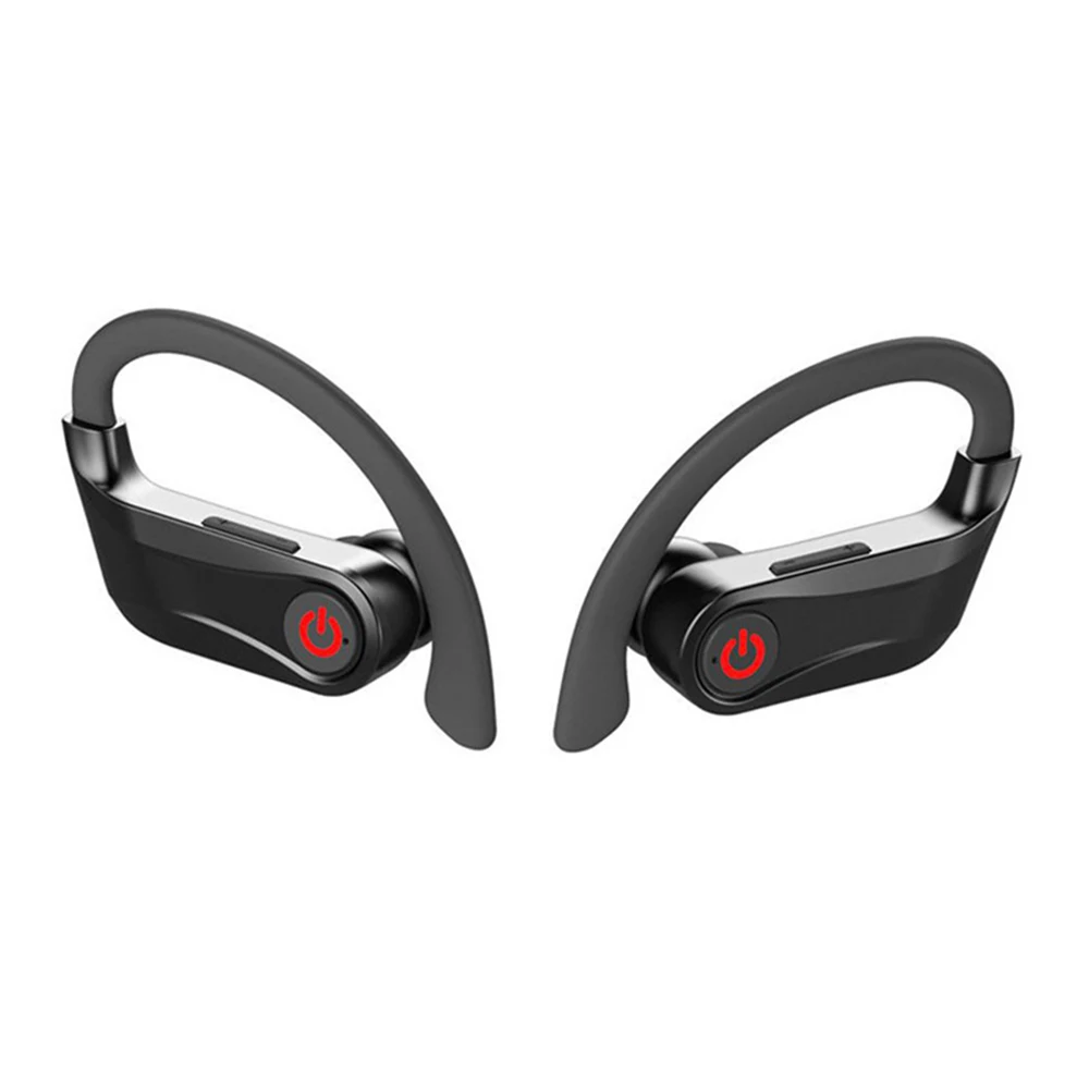 TWS Bluetooth наушники с двумя микрофонами ушные крючки беспроводные наушники Bluetooth 5,0 Q62 с 950 мАч зарядный чехол для iPhone