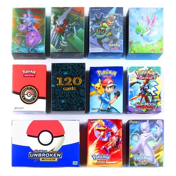 

Free shipping 400pcs pokemones card (60pcs new tag team card 80EX 60mega 200pcs GX card ) in stock kids trading battle game card