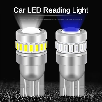 

2pcs Car Light Automobile Width Lamp T10 18smd3014 + 1smd3030 Constant Current Decoding Car Signal Indicator LED Lamp