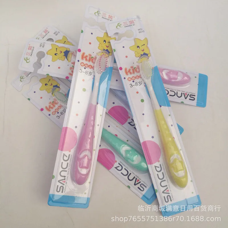 

WEIXINBUY Baby Training Cartoon Soft Toothbrush Kids Dental Oral Care Brush Tool Toothbrushes Random Color