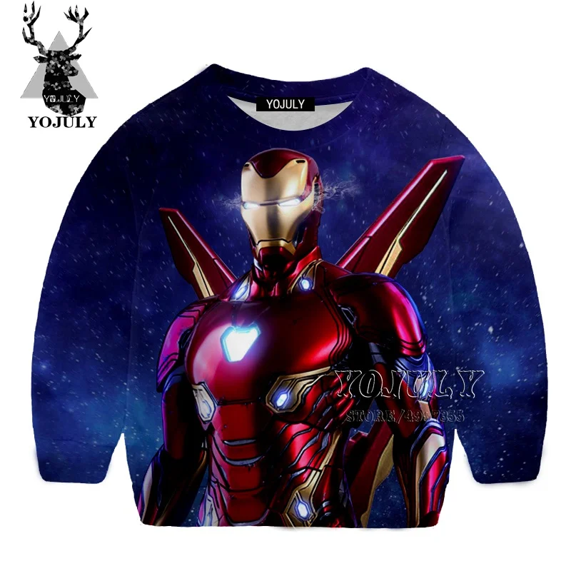 YOJULY The Avengers Harajuku 3D gedruck/Детский свитер модная детская одежда с круглым вырезом для мальчиков и девочек-подростков Kawaii SW116 - Цвет: 17