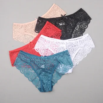 

Plus Size S/XL Lingerie intimates Hollow Out High Quality Women's Panties Transparent Underwear Women Lace Soft Lace Briefs Sexy