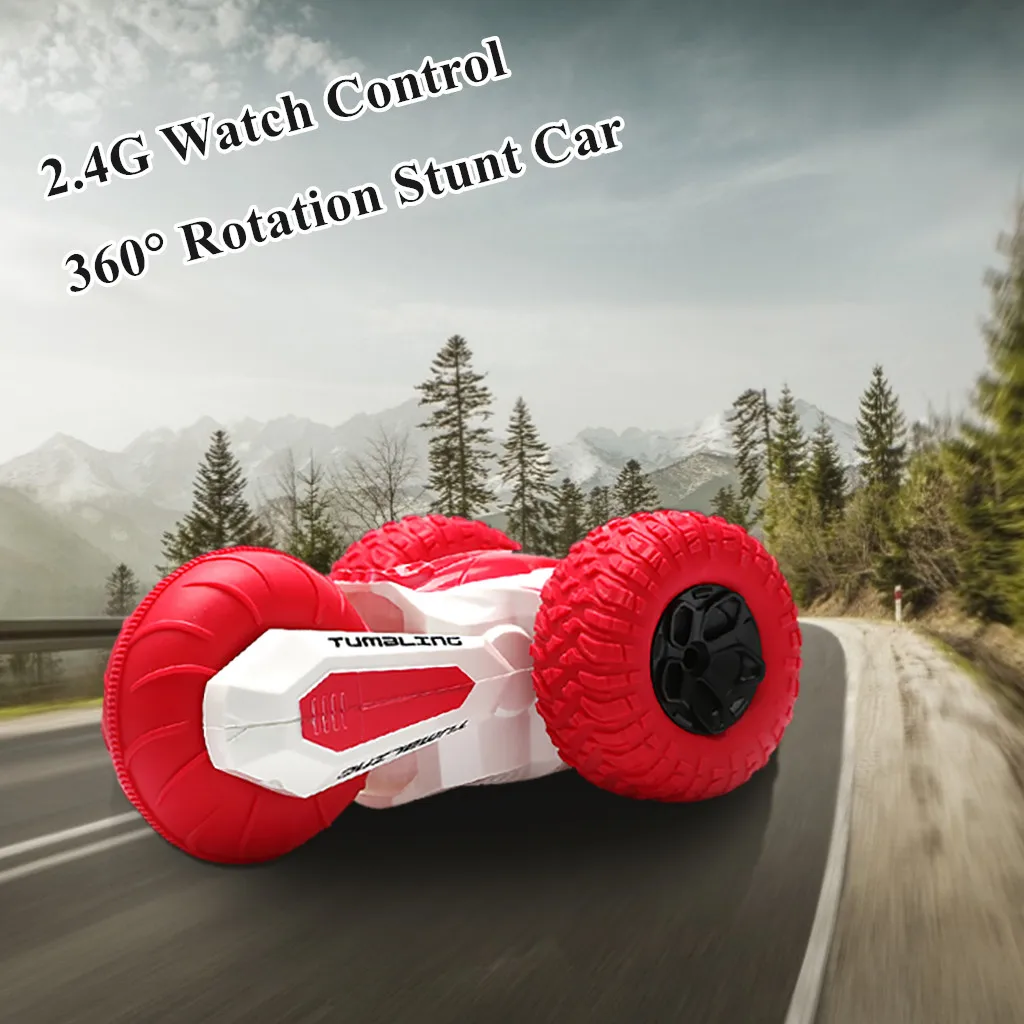 2.4G Intelligent Watch Control 360° Rotation Bounce Stunt Off Road Automatic Car Kids Toys kids toys juguetes brinquedos игрушки