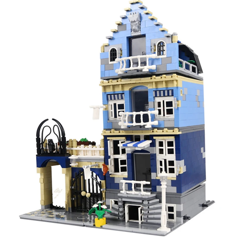 Creator City Grand emperium Shop Street, Классическая модель, наборы строительных блоков, Детские кубики, детские игрушки, совместимы с детьми