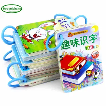 

12 books Chinese English literacy card learning cards with pictures pinyin kids hanzi book