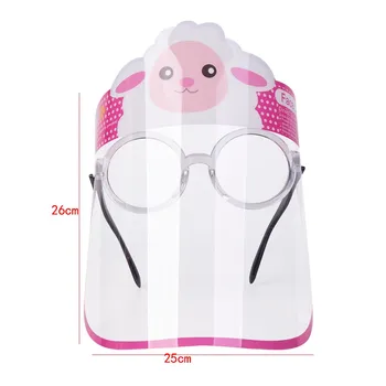 

10pcs Transparent Face Cover For Kids Fog-proof Adjustable Breathable Protective Face Mask With Glasses Full Face Masks Z0729