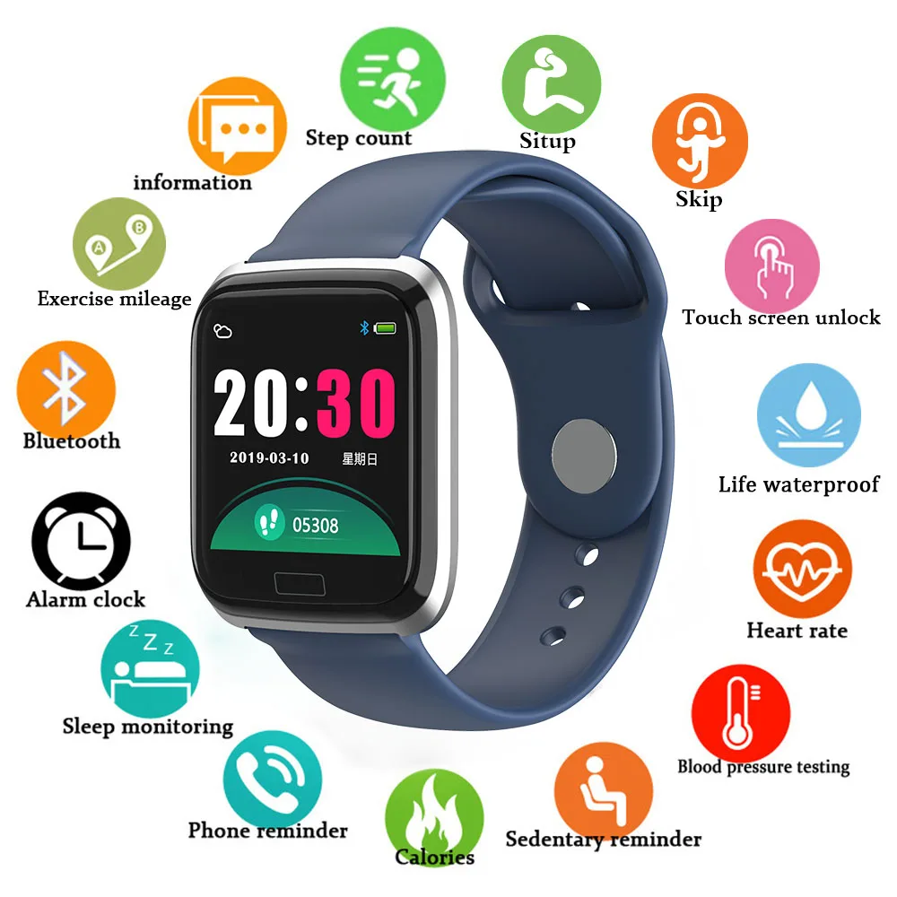 

Sport Smart Watch Bracelet long standby Heart rate Blood pressure Smartwatch For xiaomi samsung apple Iphone huawei smartwatch
