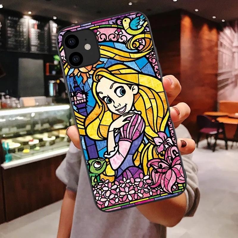 TPU Художественный мягкий чехол для телефона Tinker bells Stitch Белоснежка Принцесса для IPhone X SE 5 5S 6 6S 7 8 Plus XR XS MAX 11 Pro силиконовый чехол - Цвет: TPU