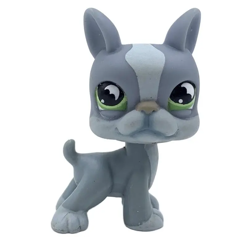 LPS CAT Old Littlest pet shop игрушки с бобальной головой BOSTON TERRIER #1025 милая собака