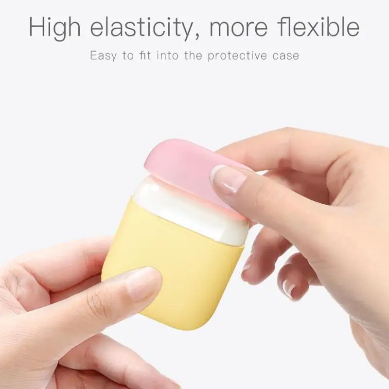 0,6 мм силиконовый чехол, защитный чехол для наушников, коробка для Apple Airpods, поддержка дропшиппинг