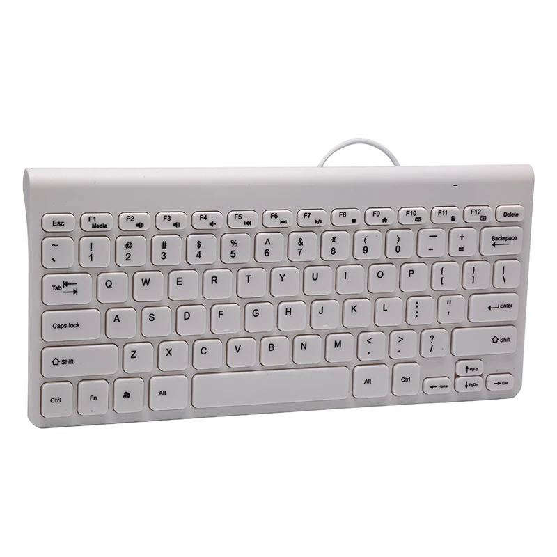 1 keyboard 284x134cm Мини Тонкий 78 ключ USB Проводная компактная тонкая клавиатура мышь для настольного ноутбуков, Mac PC - Цвет: 1 keyboard 284x134cm