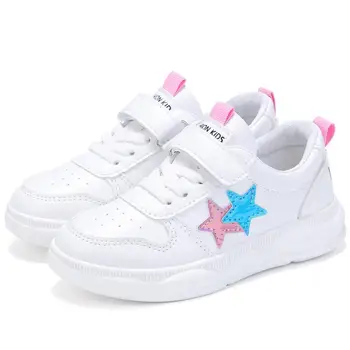 

Fashion Children Sneakers Genuine leather Breathable Casual shoes Spring Autumn Boys Girls White shoes Kids Flats Loafers