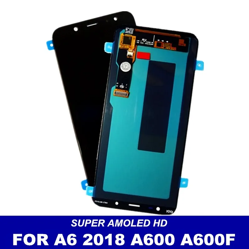 Высококачественный AMOLED lcd для samsung Galaxy A6 2018 A600F A600FN дисплей и сенсорный экран