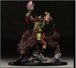 

Anime World of Warcraft-Color Gold Wolf Riding Statue Special Edition Garage Kit Model
