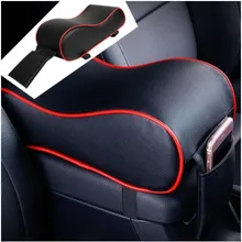 Кожаный Автомобильный подлокотник для центра, черная Автомобильная центральная консоль, подлокотник для сиденья, чехол для подушки, защита для автомобиля, Стайлинг