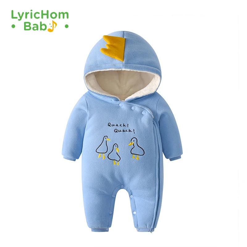 

LyricHom Baby Cute Baby Clothes Newborn Infant Climbing Clothes Thick Warm Baby Romper for Unisex Long Sleeve Baby Costume