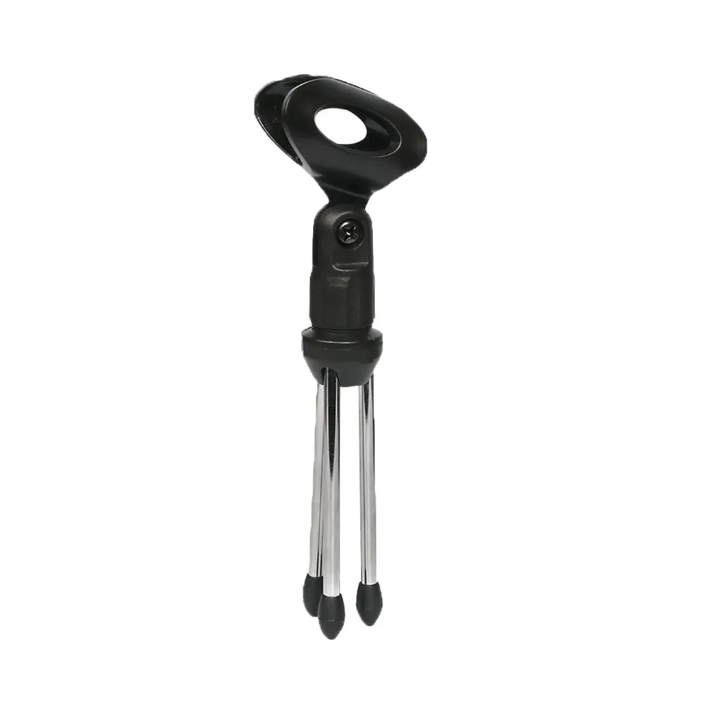Universal Adjustable Desk Mic Stand Desktop Tabletop Table Top Short  Microphone Stand with Non-Slip Mic Clip