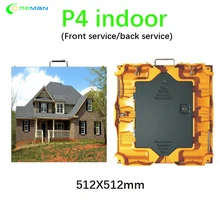 Светодиодный рекламный экран Крытый P4 пользовательские кабинет с LED экраном размером 512X512 алюминиевый тонкий рекламный щит P5 P6 P8 P10
