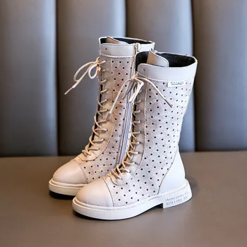 

MXHY girls boots over the knee long boots 2019 new shoes long tube stretch boots in the big children high boots kids boots