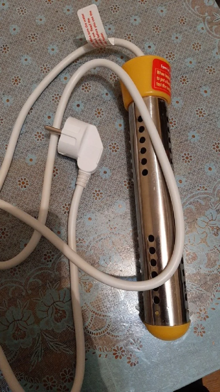 US Plug 110V Household 1500W Immersion Electric Water Heater Heating Rod 1.5m Cable Immersion Water Boiler 6