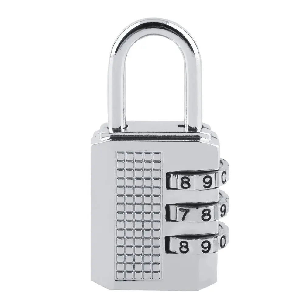 

3/4 Dial Combination Padlock Locker Door Toolbox Luggage Suitcase Lock
