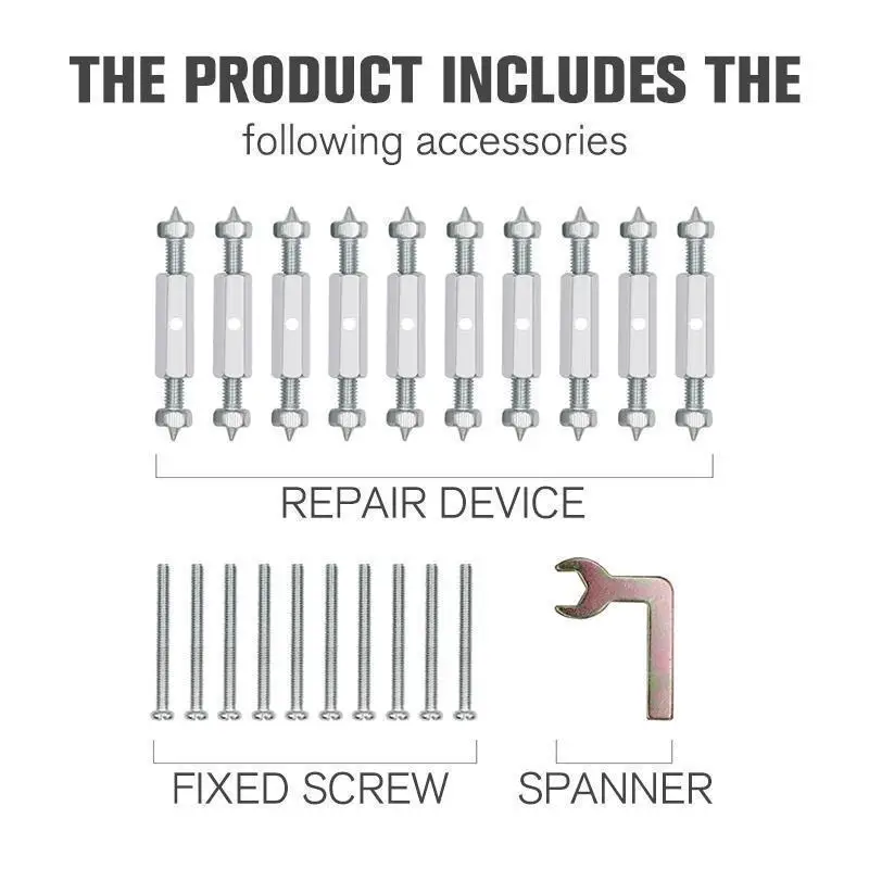 Cassette Repairer 86/118 Type Wall Switch Cassette Lower Case Damage Repair Tools Dark Boxes Support Rod Replacements 10Pairs,wall switch socket repairer,electrical box repairer,wall socket repairer,dark box repairer