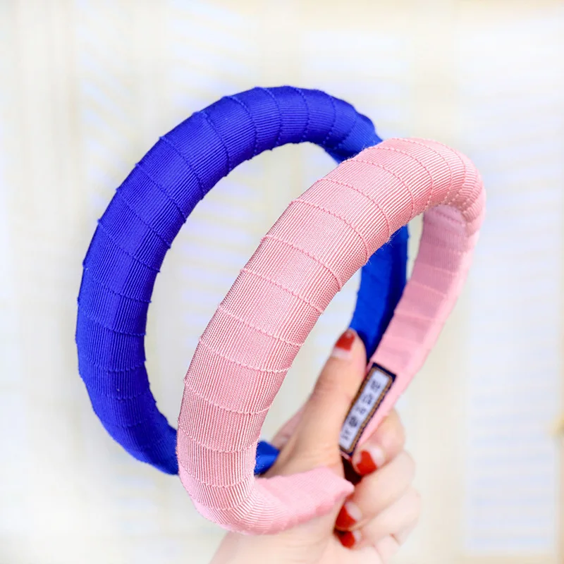 CN Girls Thin Padded Headbands For Women Girl Head Hair Hoop Solid Bezel Headband Elegant Hairband Womens Hair Accessories
