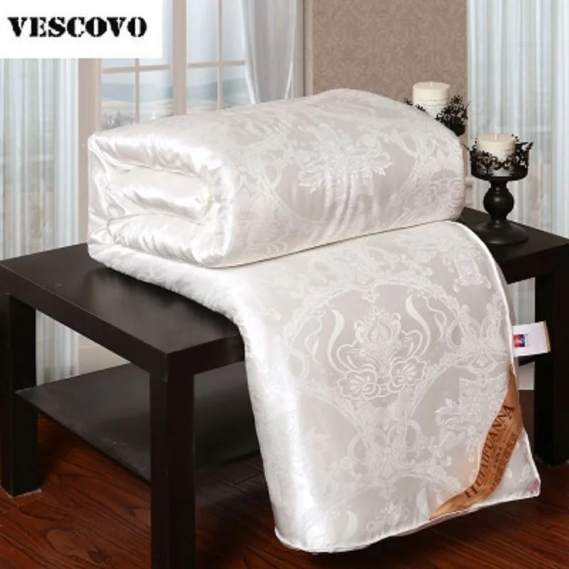 Роскошное Одеяло из натурального шелка/тутового шелкопряда двуспальное