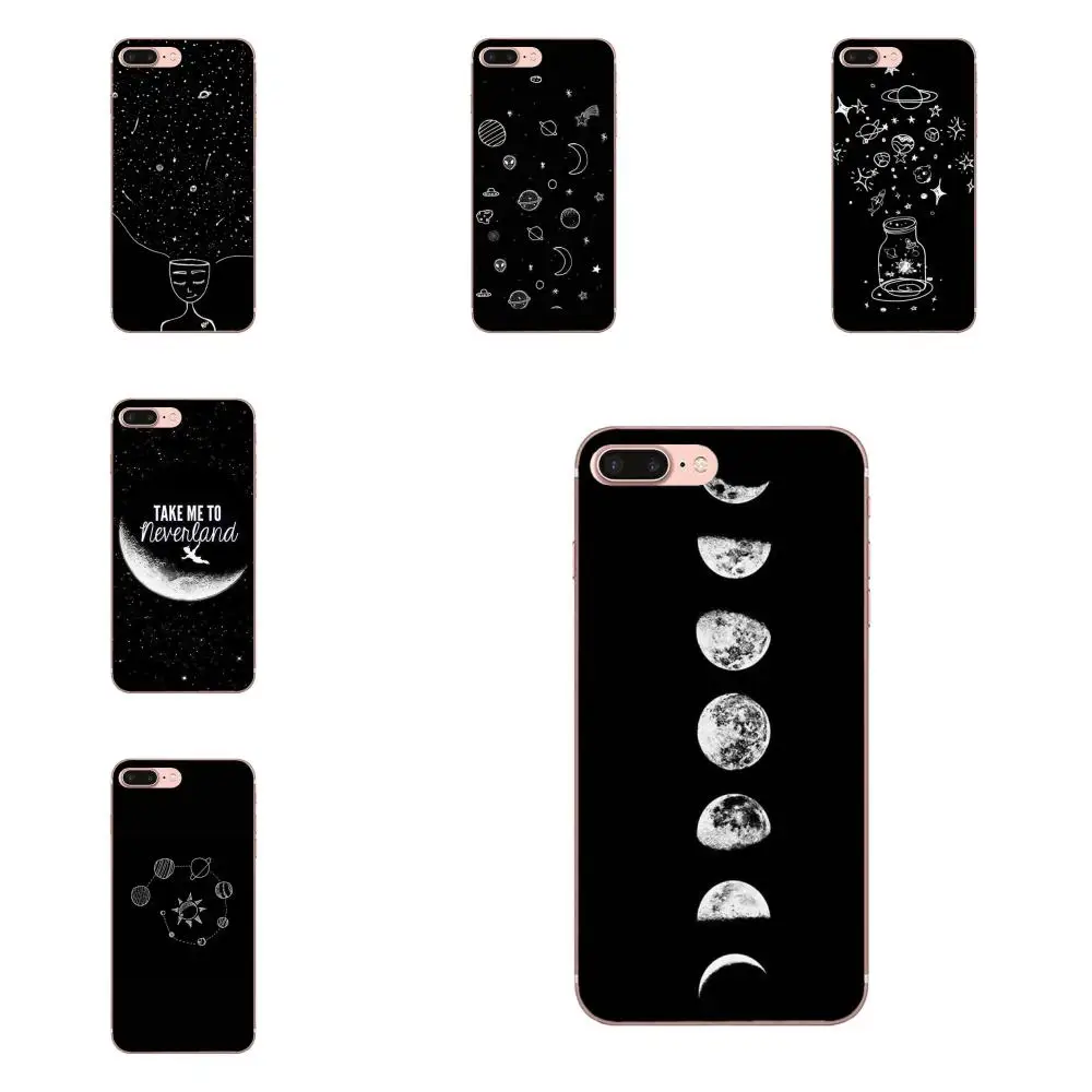 Sky Space Planet Black White Sun Moon Star For LG G3 G4 G5 G6 G7 K4 K7 K8 K10 K40 K50 Q6 Q60 V10 V20 V30 V40 Nexus 5 5X 2017 | Мобильные
