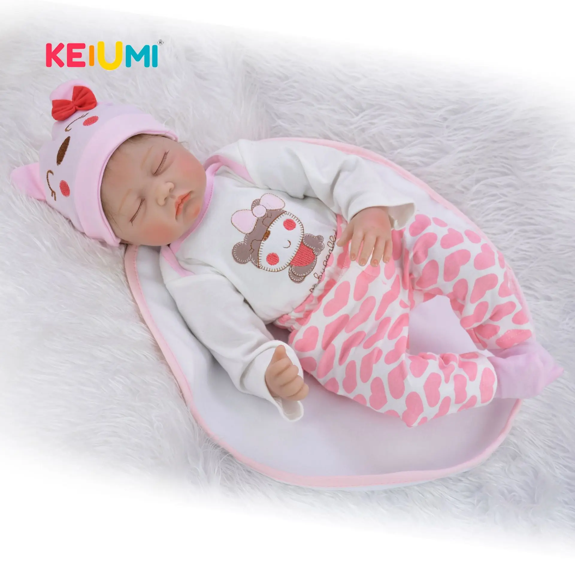  Keiumi Reborn Baby Doll Reborn Baby Doll22-Inch Cloth Body Model Infant