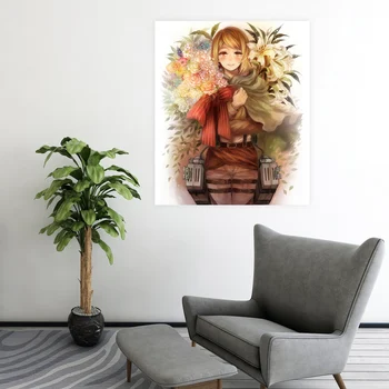 

[Self-Adhesive] 3D Attack On Titan 405 Japan Anime Wall Stickers Mural Decal Wall Murals AJ WALLPAPER Belly