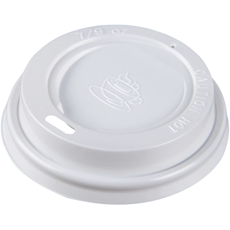 

100pcs White disposable tea cup lid 75mm caliber cold and hot drink coffee packaging cups cover 250ml paper cup lids
